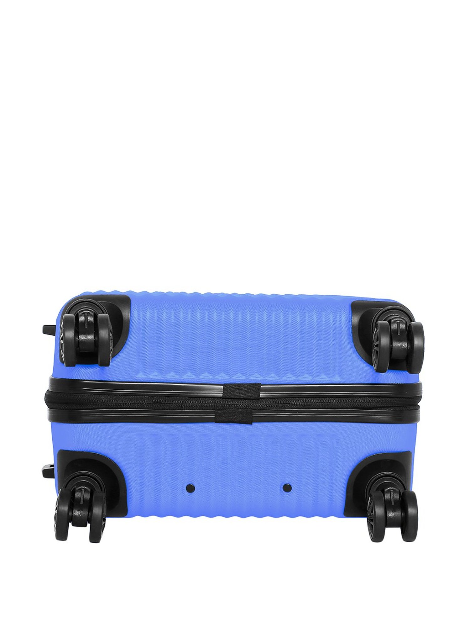 Swiss Brand Riga Blue Medium Hard Trolley Bag - 24 cm