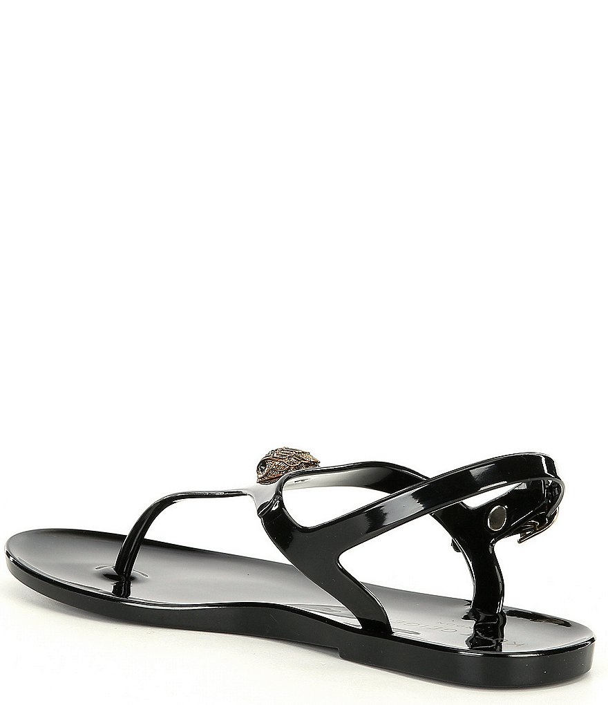 Kurt Geiger London Maddison Ornament Detail Jelly Flat Sandals