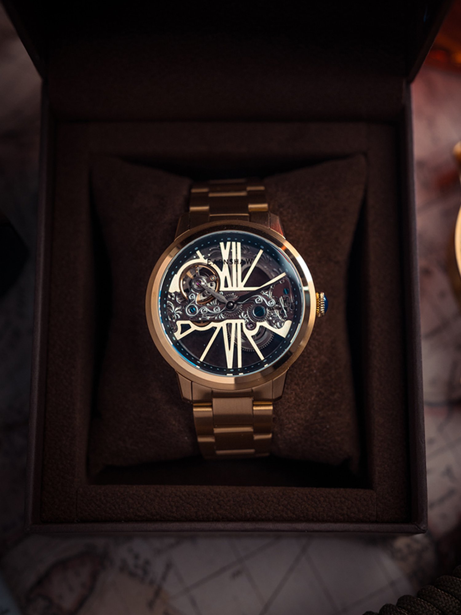 EARNSHAW ES-8287-33 Cornwall Bridge Automatic Analog Watch for Men