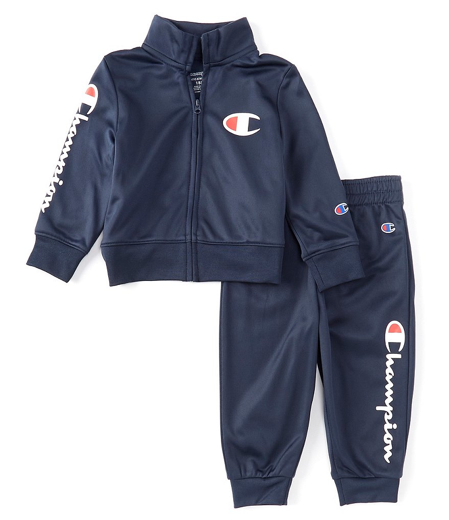 Champion Baby Boys 12-24 Months Script Track Jacket & Pant Tricot Set