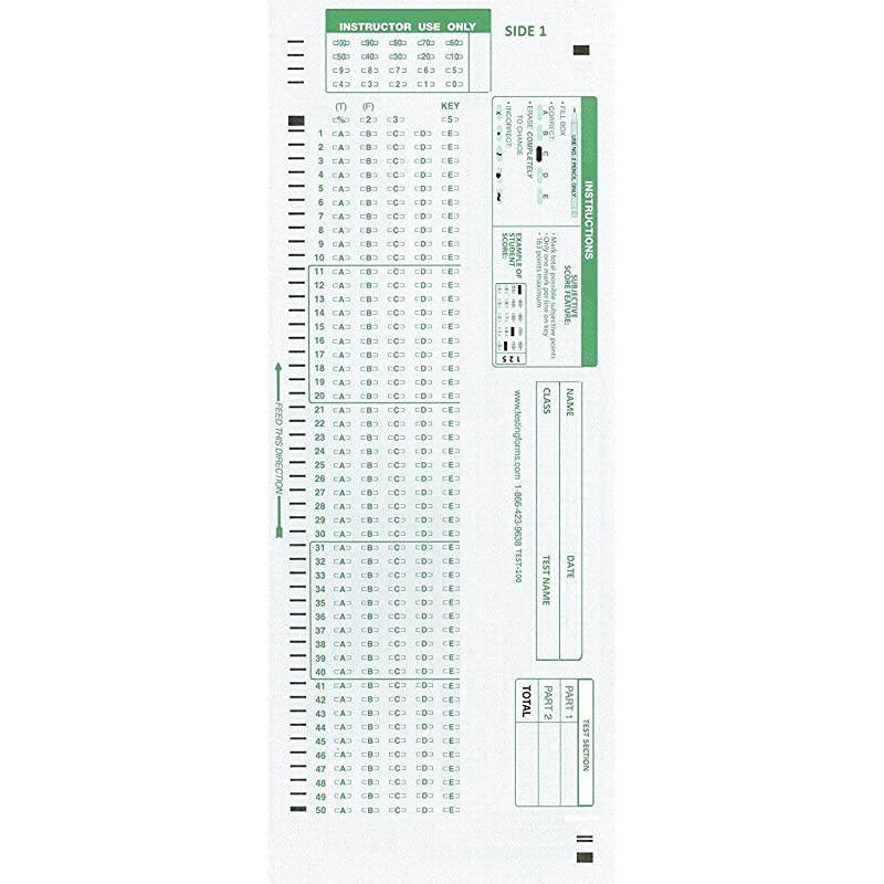 882 E Compatible Testing Forms 50 Sheet Pack