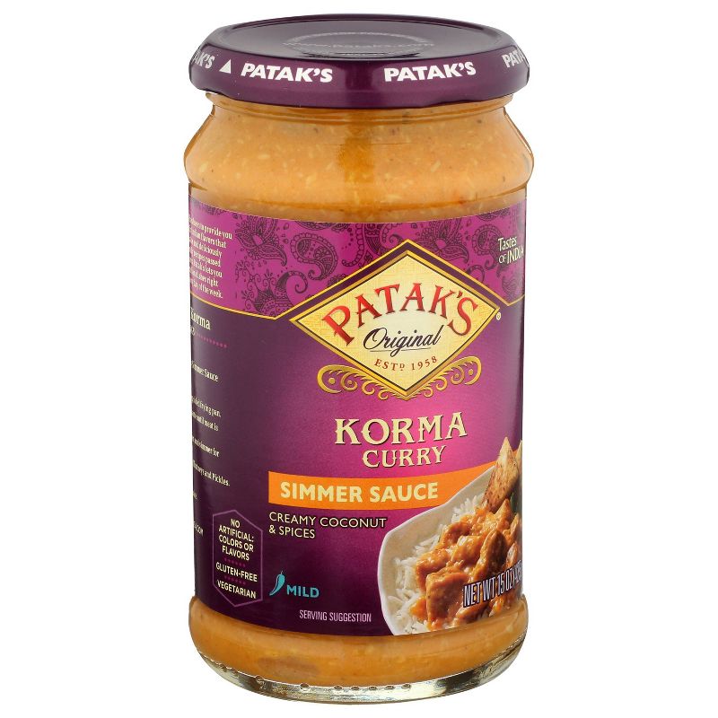 Patak's Korma Curry Simmer Sauce 15oz
