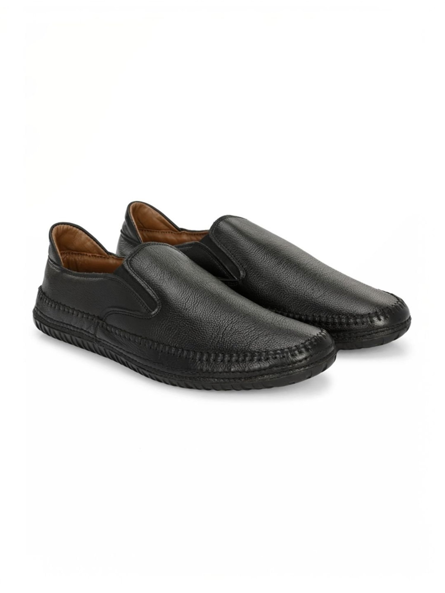 Alberto Torresi Men's Black Casual Loafers