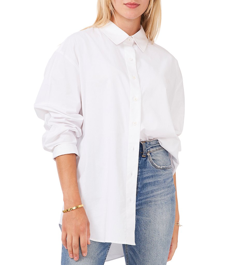 Calessa Floral Embroidered Round Neck Short Sleeve Tunic