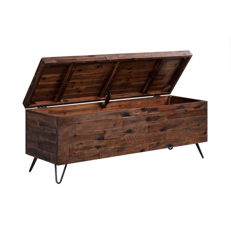 46" Kendall Storage Bench Brown/Black - Summerland Home