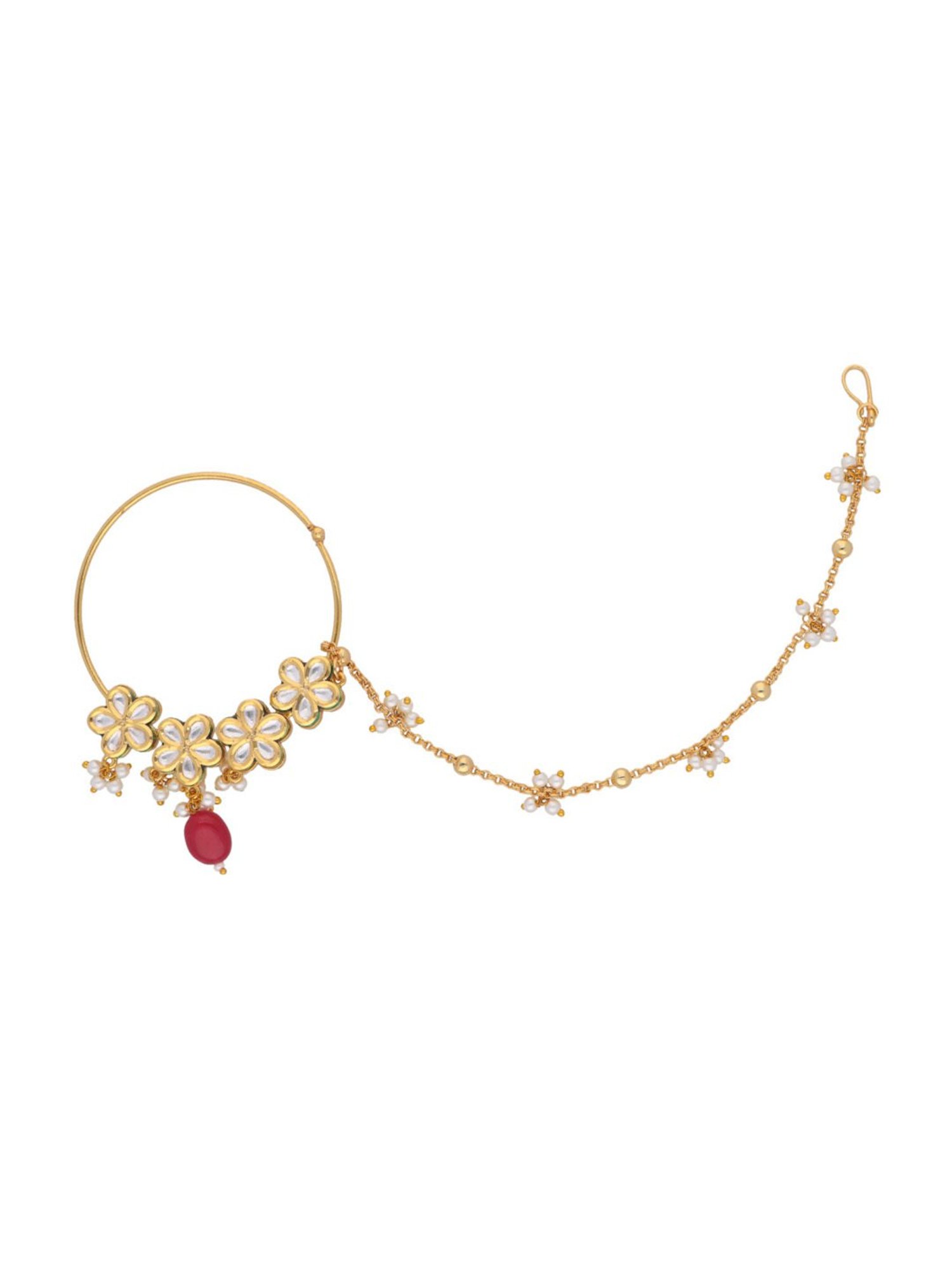 Teejh Aahna Silver Nose Ring