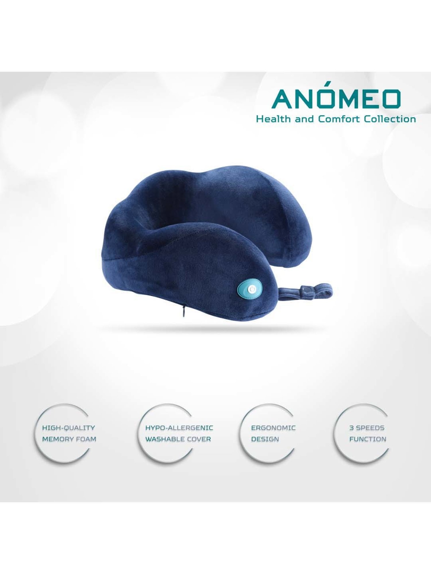 Anomeo Navy Neck Massage Pillow