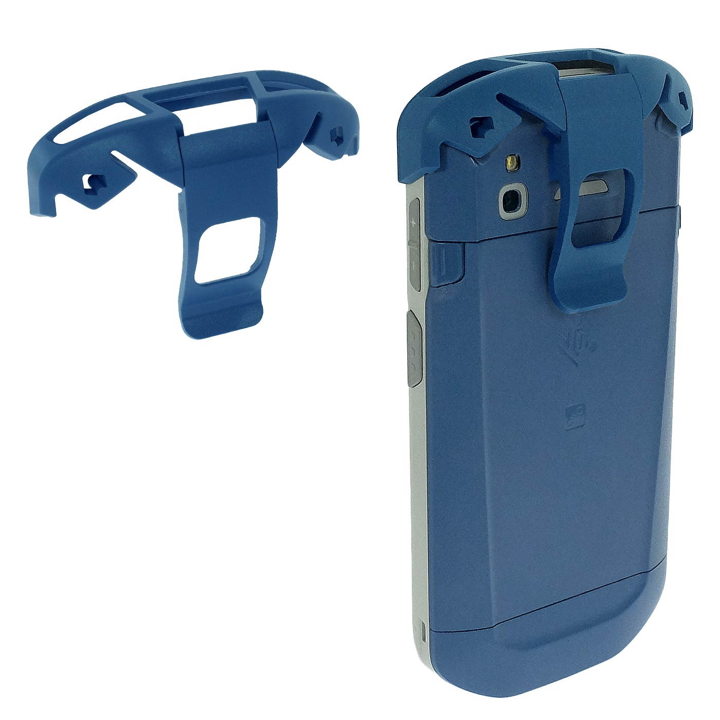 Blue Plastic Carrying Clip for the Zebra TC51 & TC52 HC Mobile Computers.  Matches OEM part number SG-TC51-CLIPHC1-01