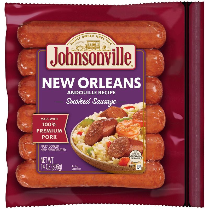 Johnsonville New Orleans Smoked Sausage Links - 6ct/14oz