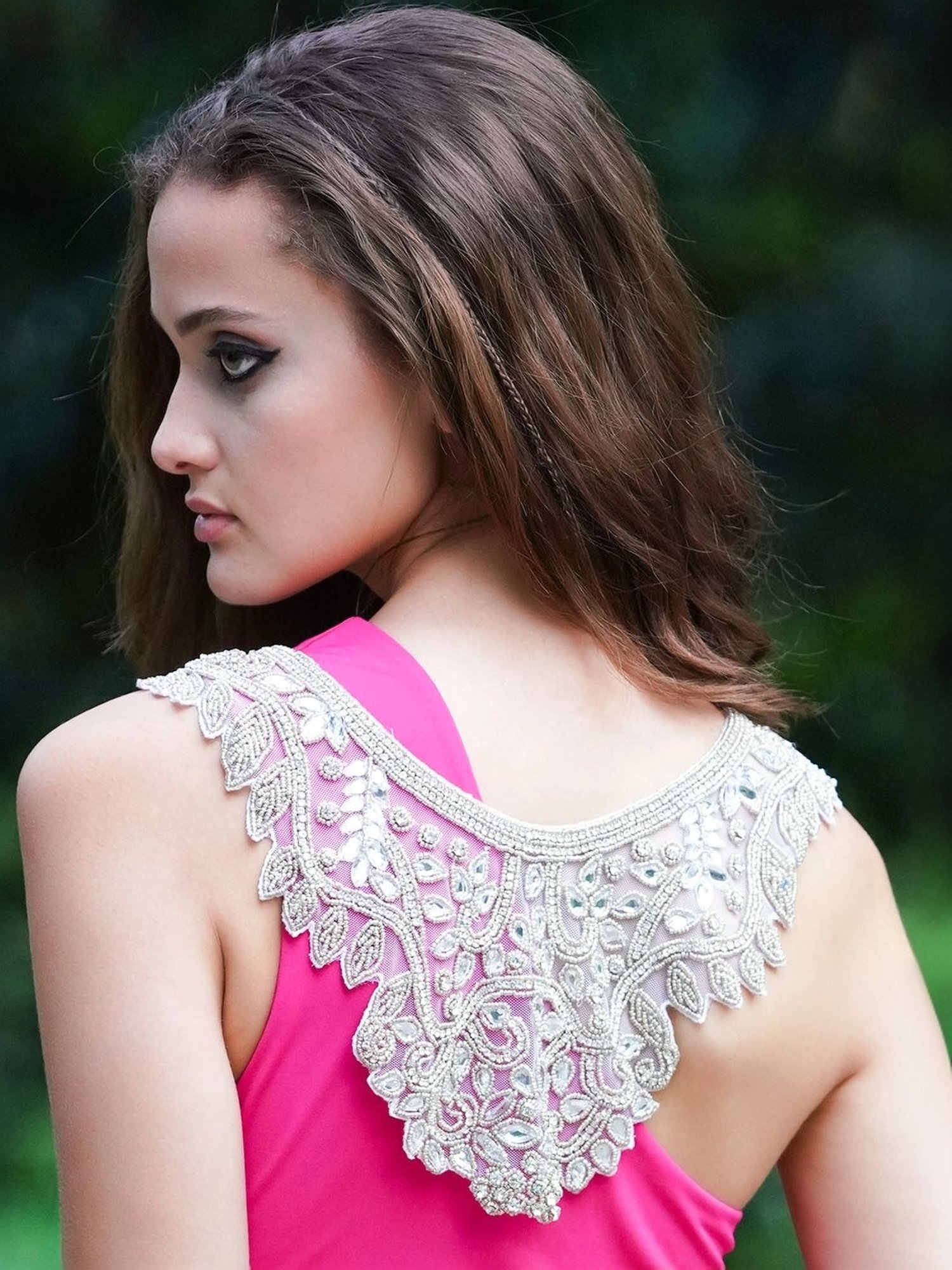 Odette Grey Embellished Fancy Short Cape