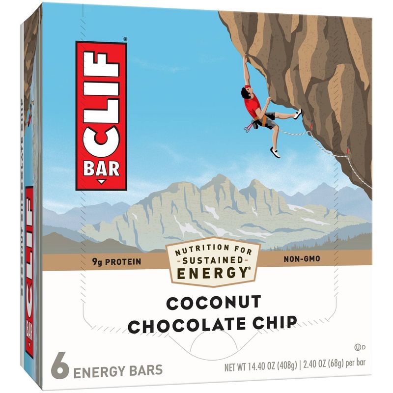CLIF Bar Coconut Chocolate Chip Energy Bars - 6ct