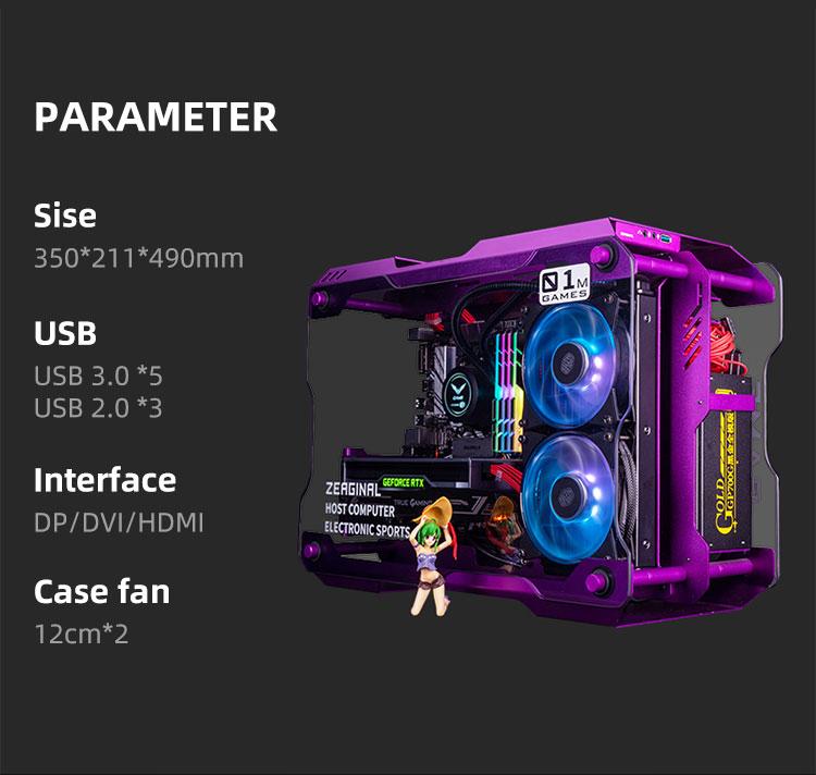 IPASON - Gaming Desktop - 10900K 10 Core up to 5.3GHz - RTX 3060Ti 8GB - 1TB NVMe SSD -G.SKILL Trident Z RGB 32GB(16*2) DDR4 3600MHz - Windows 10 home - Gaming PC