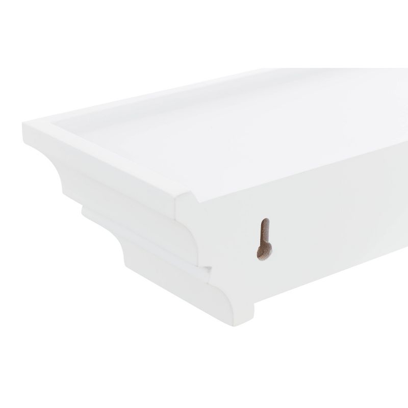 Madison Decorative Wall Ledge Shelf Set of 3 - White
