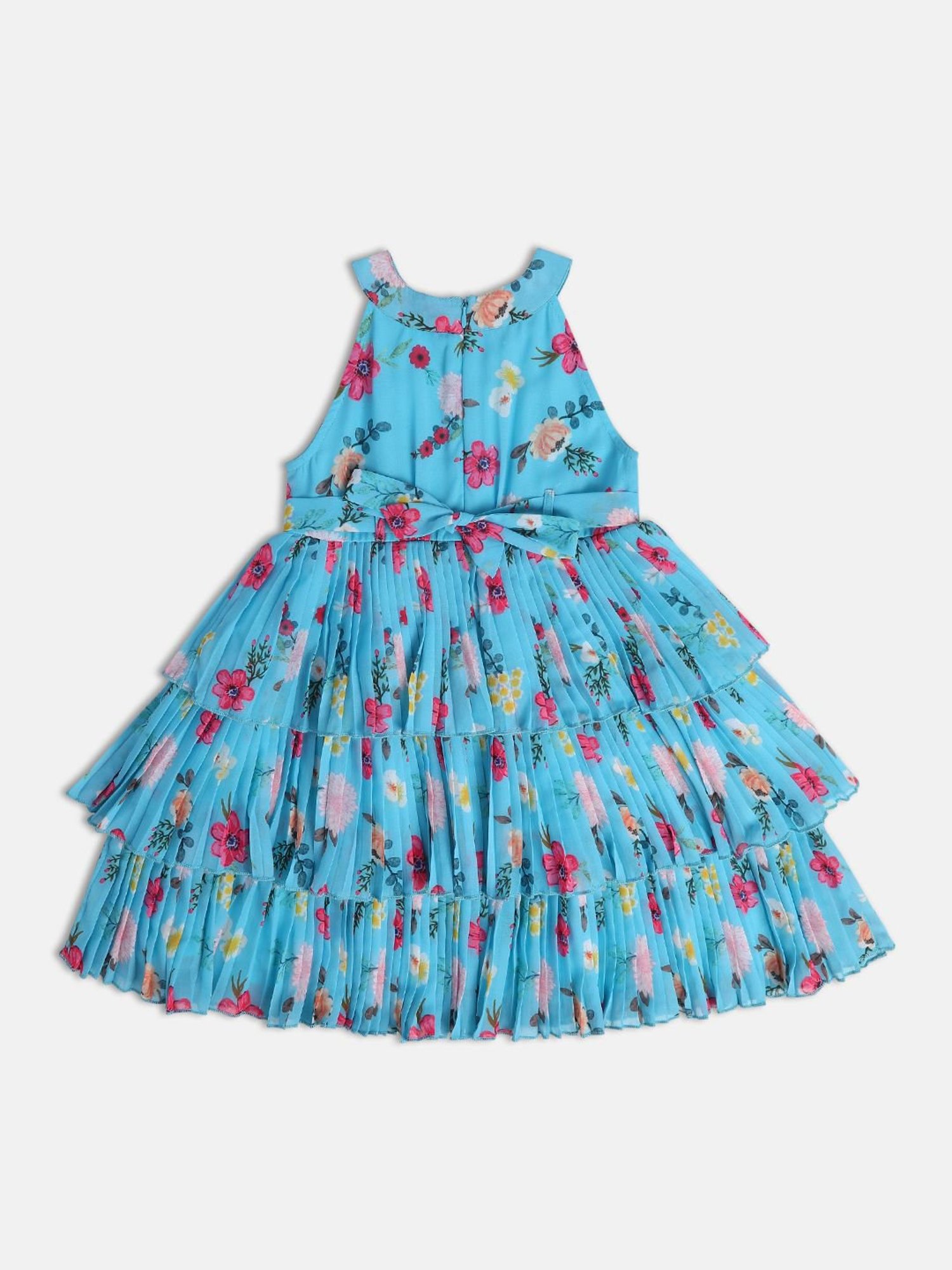MINIKLUB Kids Blue Floral Print Dress