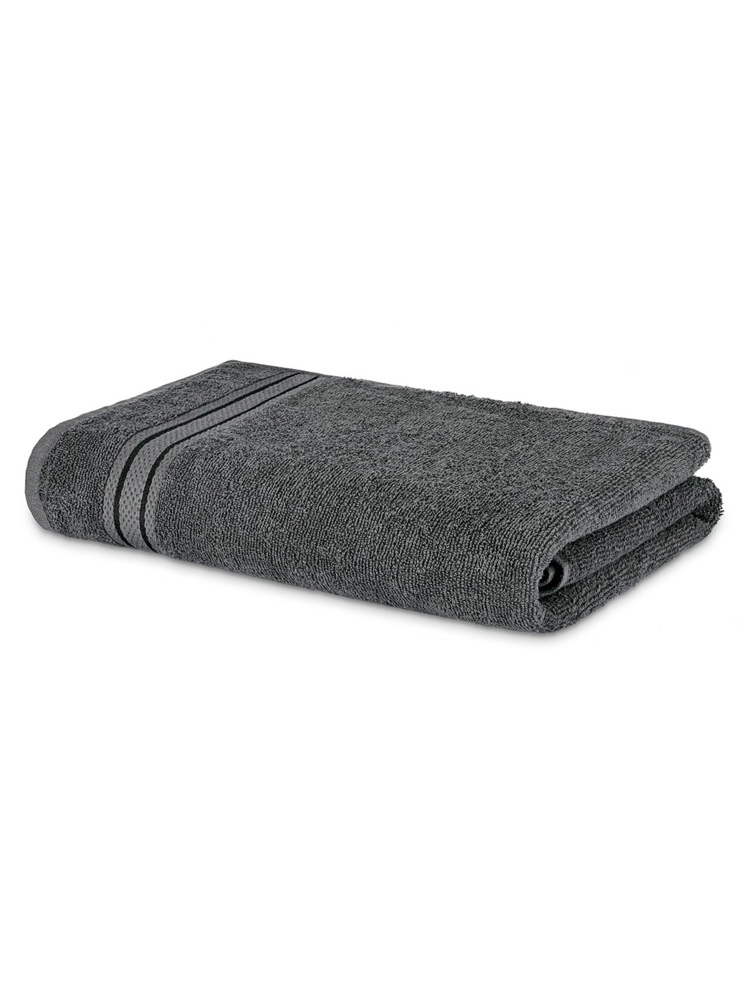 Spaces Day2Day Self Grey 400 GSM Cotton Bath Towel2