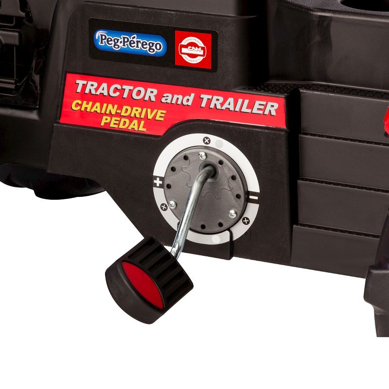 Peg Perego Case IH Tractor and Trailer - Red