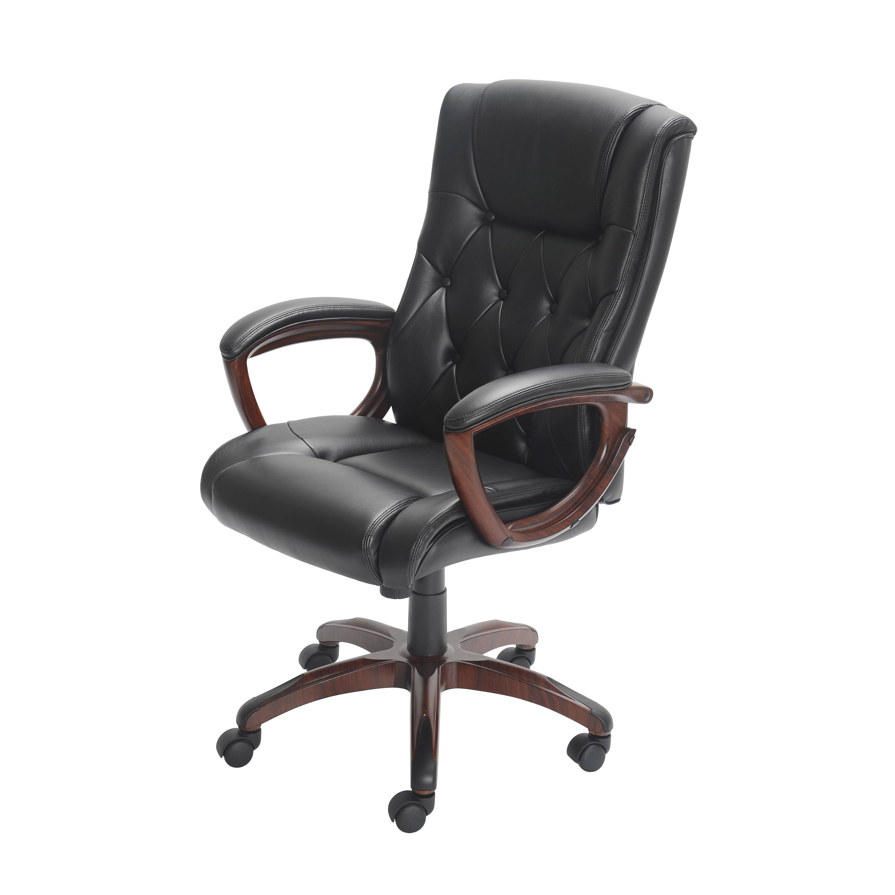 Bonded Leather Manager's Chair, Black