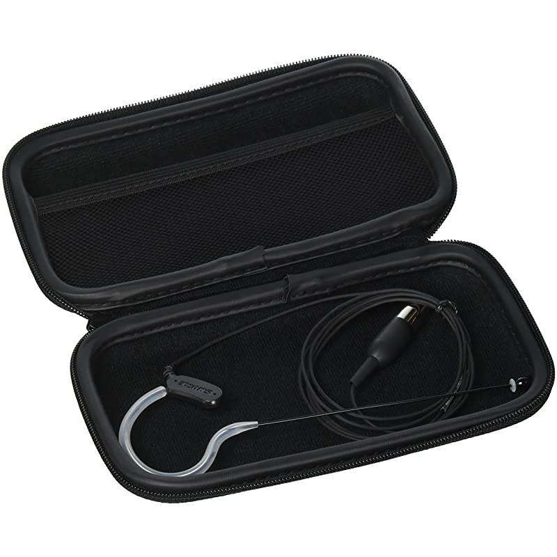 MX153B/O-TQG Omnidirectional Earset Headworn Microphone, Black