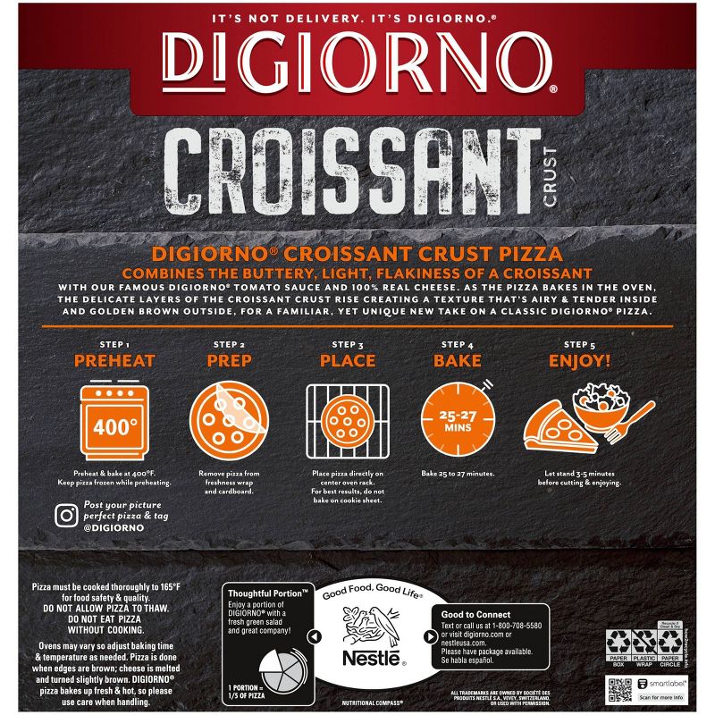 DiGiorno Pepperoni Frozen Pizza with Croissant Crust - 25oz
