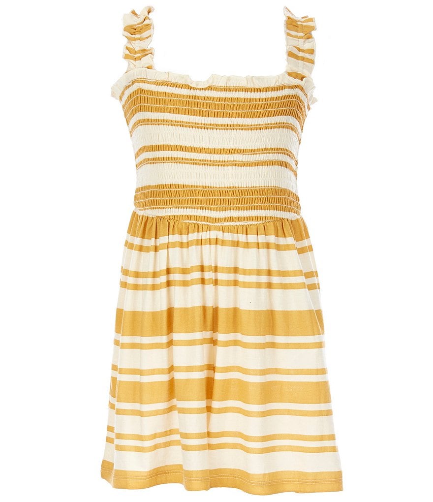 Billabong Little/Big Girls 5-14 Smocked Come Around Romper