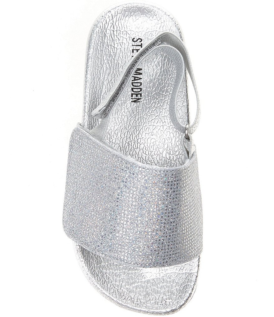 Steve Madden Girl's Adaptive A-Brooks Glitter Slides (Youth)