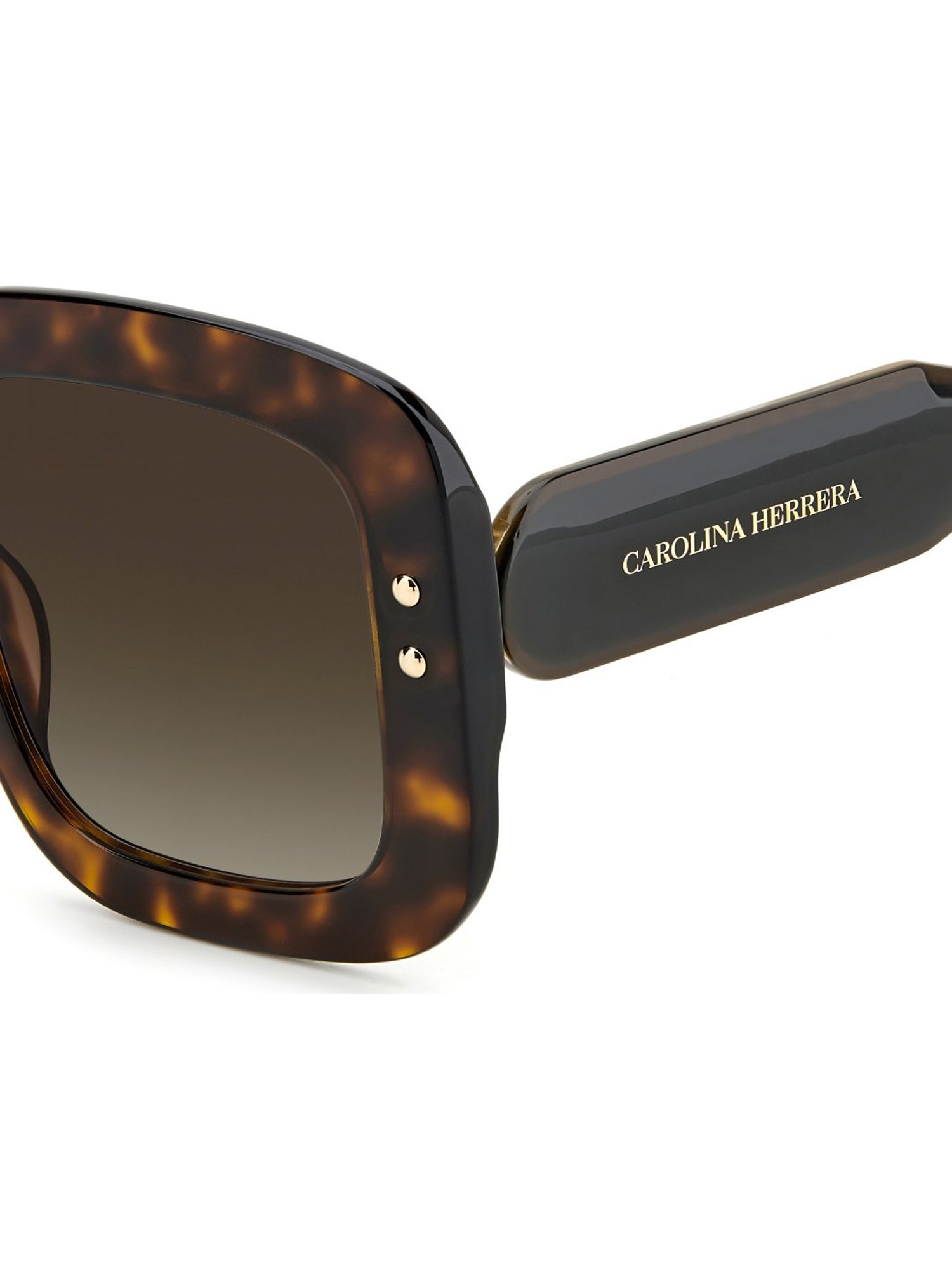 CAROLINA HERRERA 20497408652HA Brown Square Sunglasses