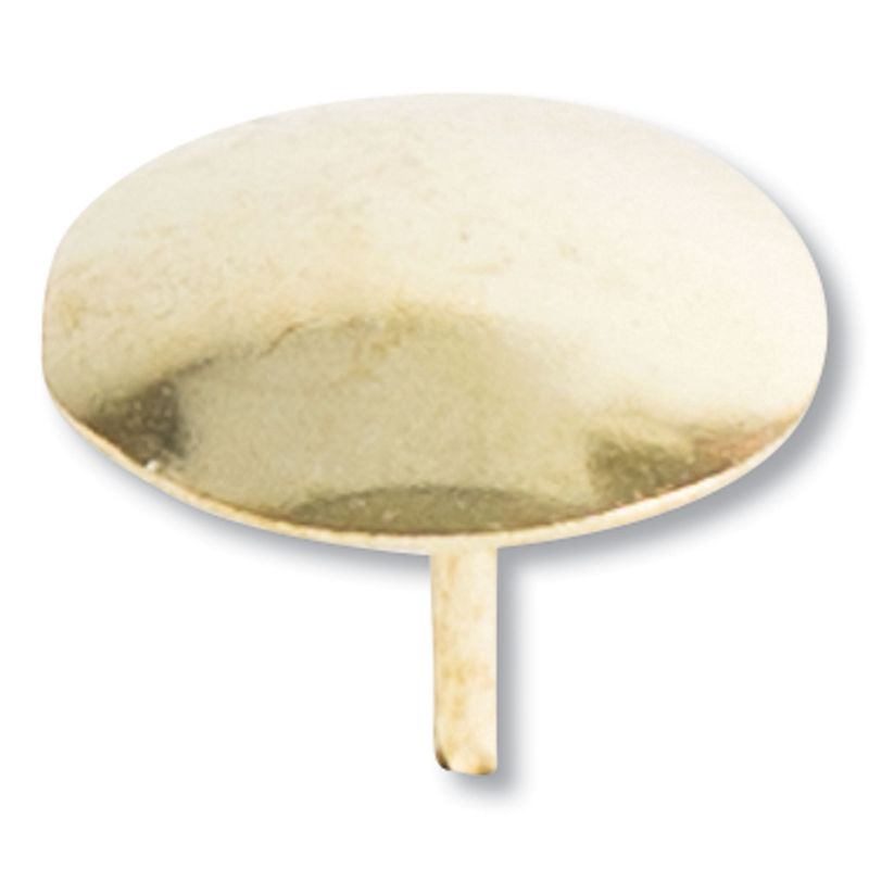 U Brands Fashion Metal Thumbtacks, Metal, Gold, 3/8", 200/Pack 3091U0624