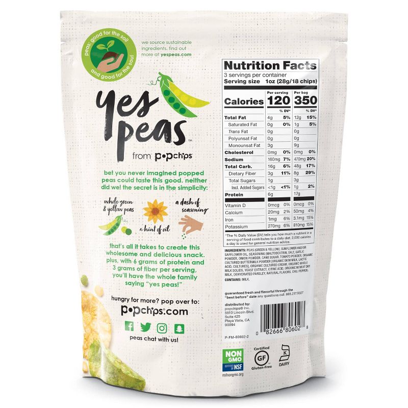 Yes Pea's Farmhouse Ranch Vegetable Chips - 3oz