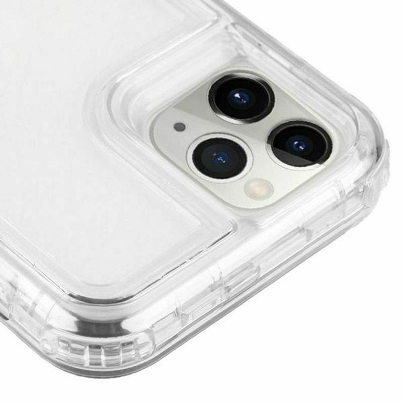 For  iPhone 11 Pro Max Clear Hard TPU Hybrid Plastic Case