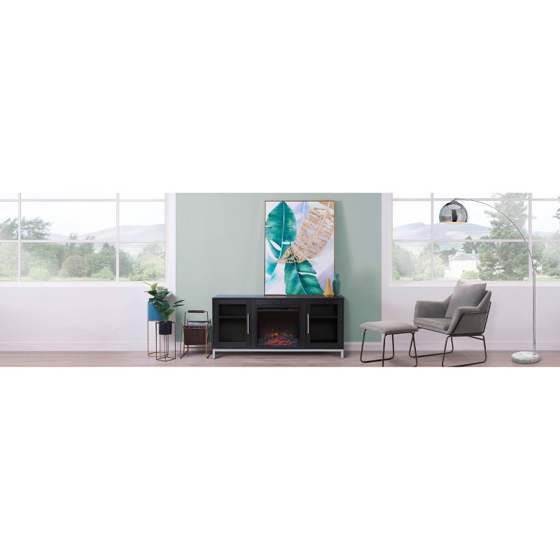 Lainey Fireplace TV Stand for TVs up to 65" Black - Versanora