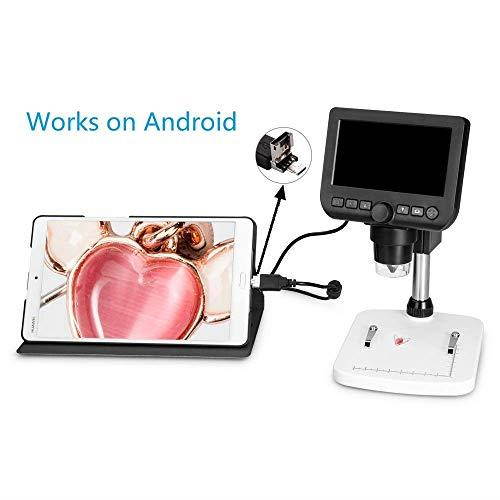43inch Multifunctional LCD Standalone Inspection Digital Microscope 600x magnifications Video Photo Capture MicroSD Card Included Works on PCAndroid Too Measurement on PC