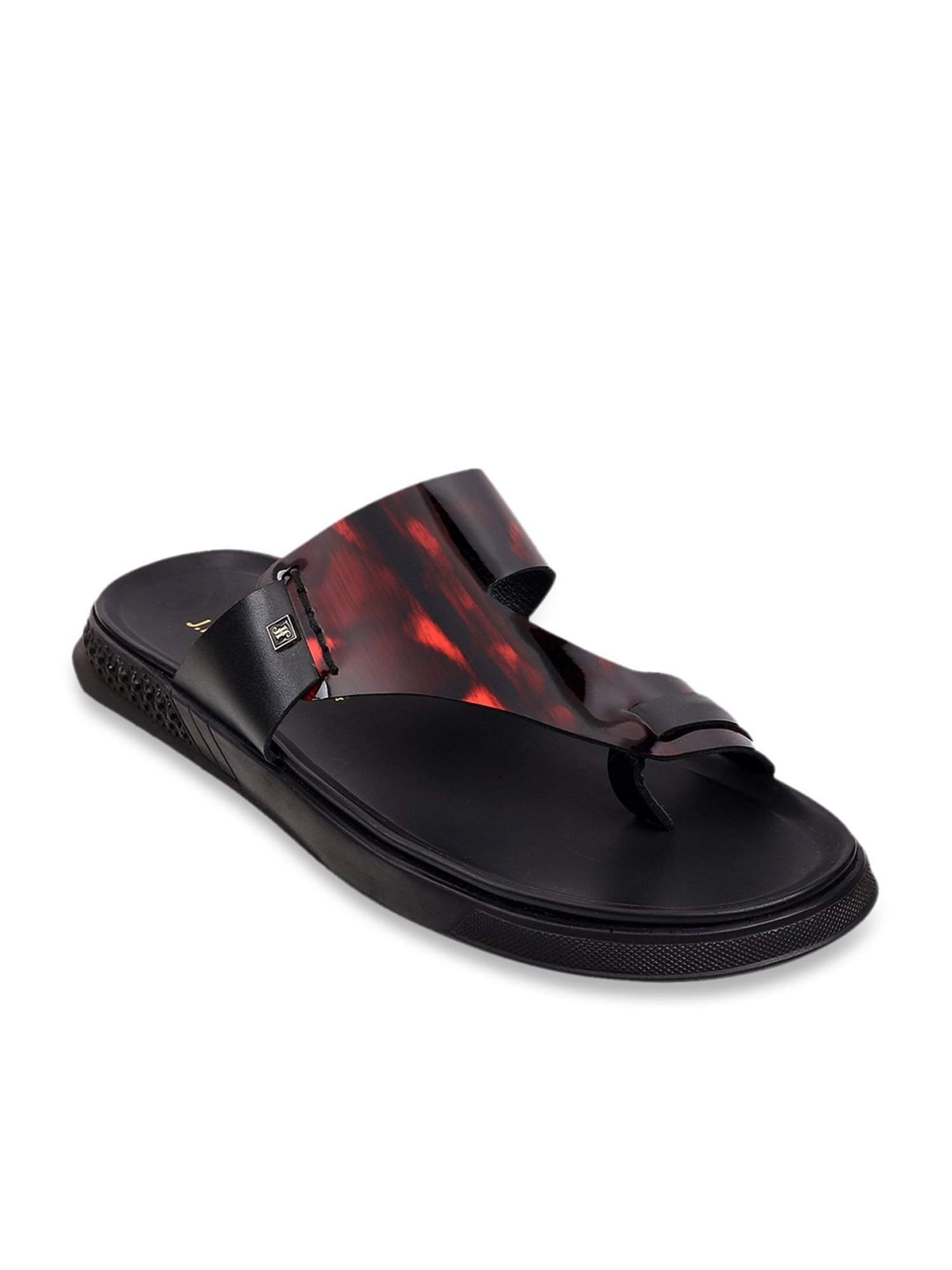 J. Fontini by Mochi Men's Wine Toe Ring Sandals