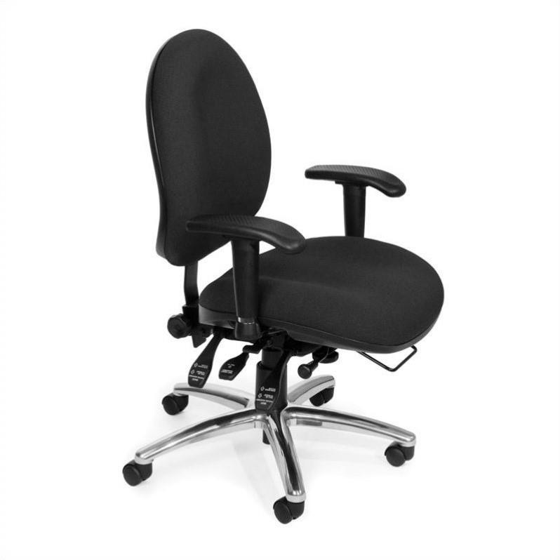 OFM 24-Hour Big and Tall Computer Task Office Chair in Black