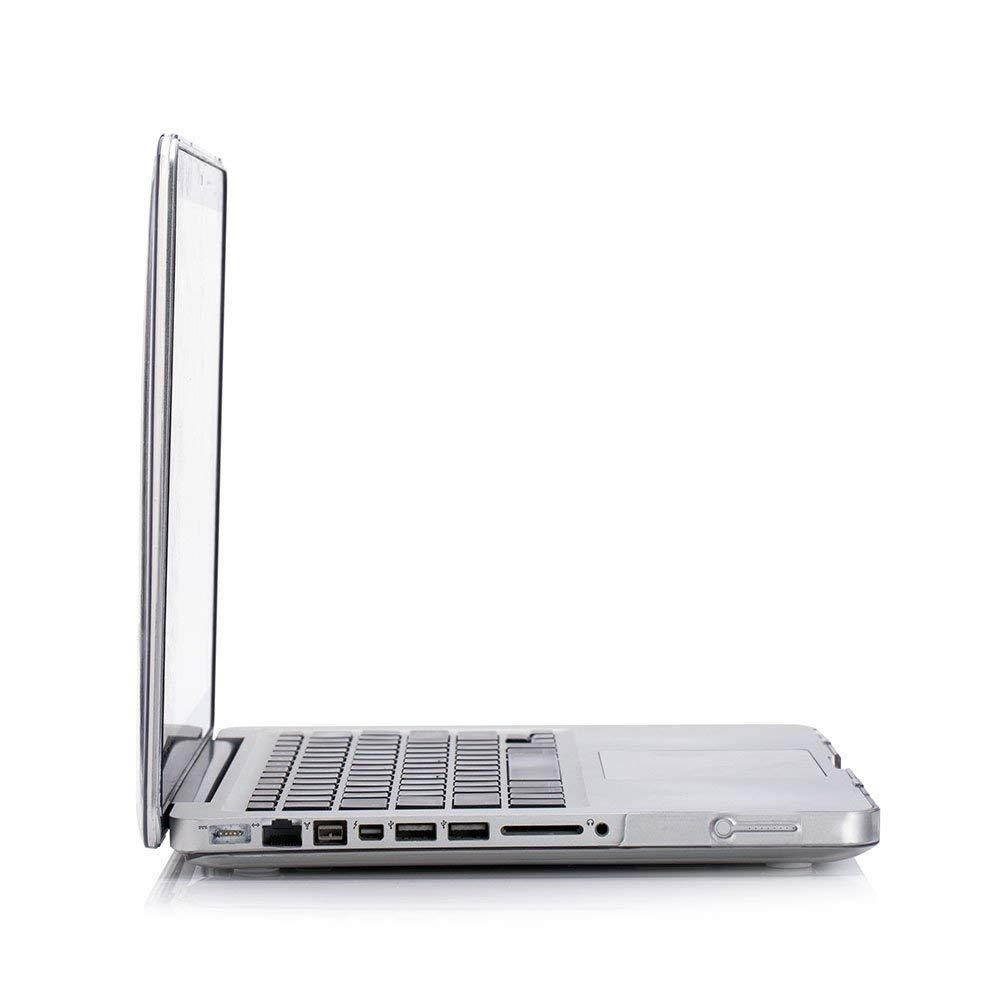 MacBook Pro 15 Case 2011/2010/2009 Release A1286, Ruban Hard Case Shell Cover and Keyboard Skin Cover for Apple MacBook Pro 15 Inch with CD-ROM - Crystal Clear