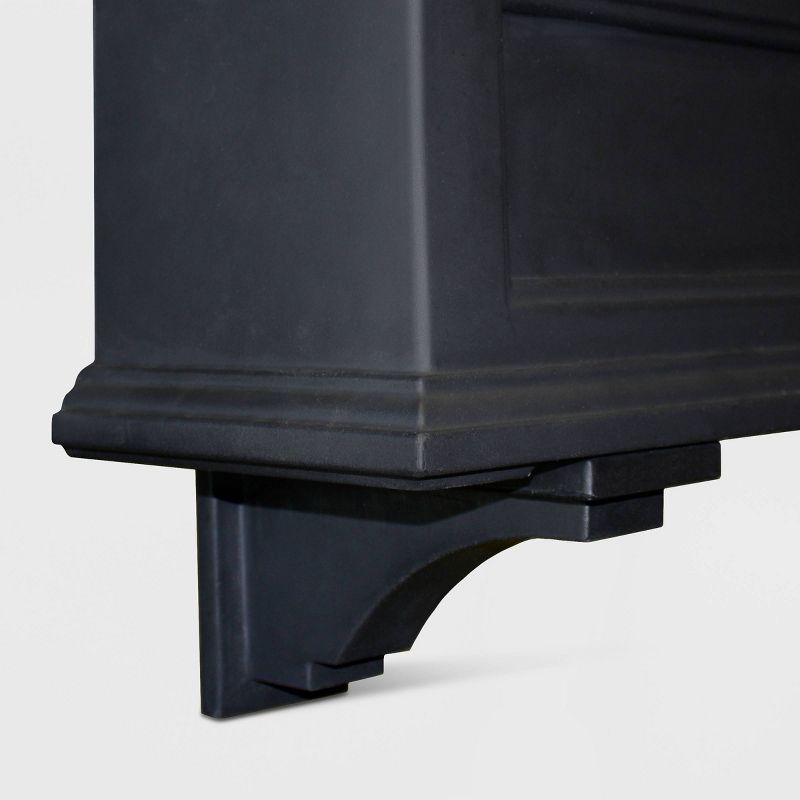 2pk Fairfield Decorative Brackets Black - Mayne