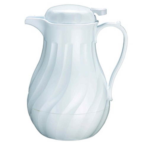 Update International Insulated Server Carafe, 20 oz White, GIFT BOXED