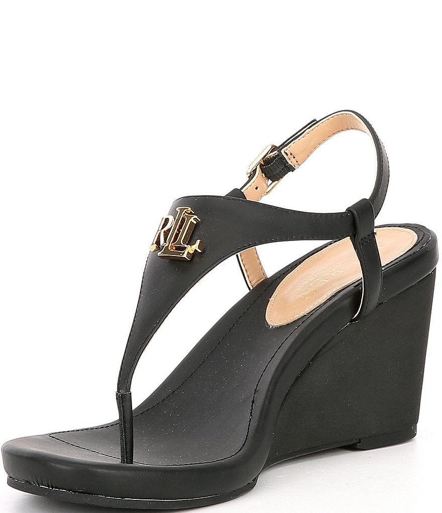 Lauren Ralph Lauren Jeannie Logo Wedges