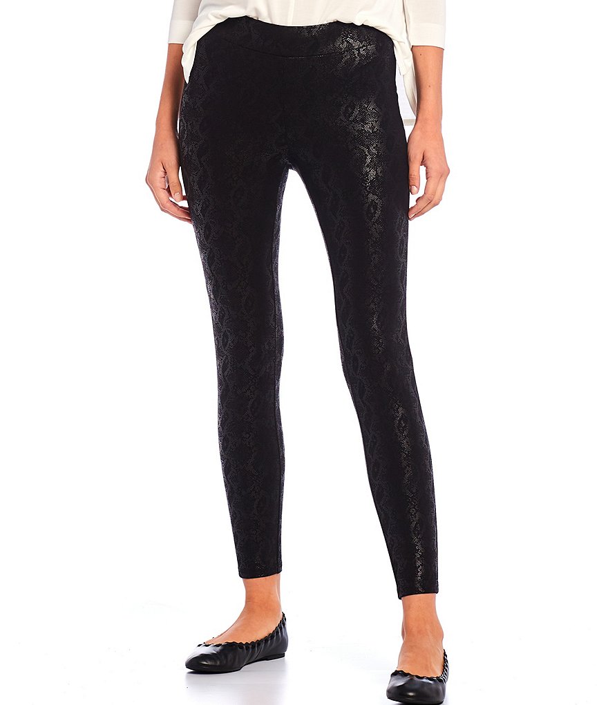 Gibson & Latimer Mid-Rise Snake Ponte Leggings