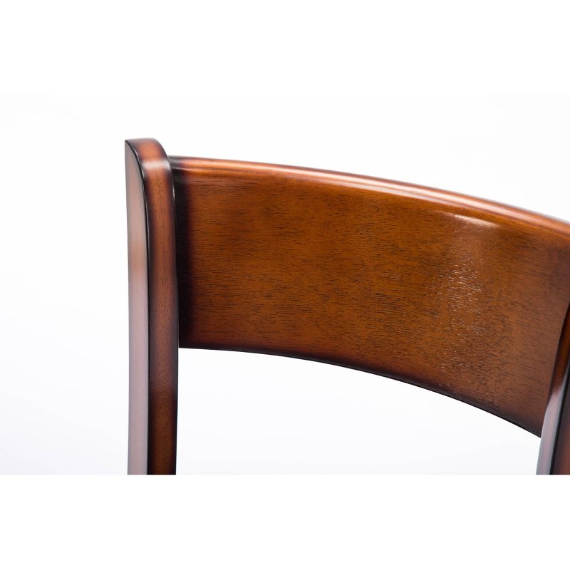 Boraam Industries Palmetto Swivel 24" Counter Height Barstool - Chestnut