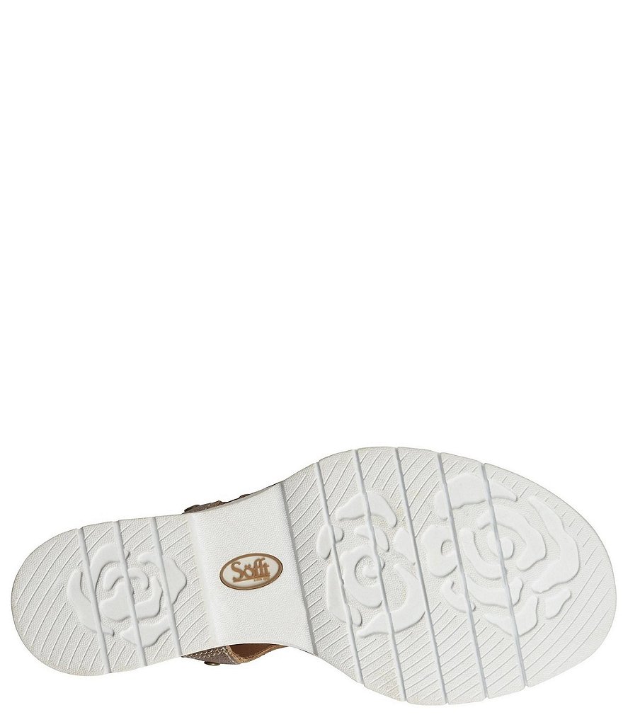 Sofft Cyndy Leather Sporty Wedge Sandals