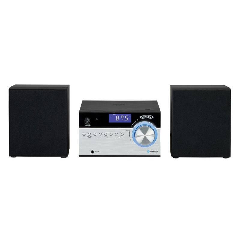 Jensen JBS-200 Bluetooth CD Music System with Digital AM/FM Stereo Receiver and Remote Control 2",Black