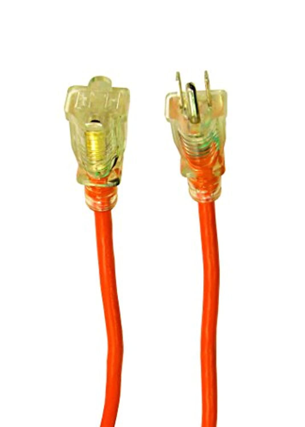 axis indoor/outdoor workshop extension cord (25') home audio crossover, orange (45508)