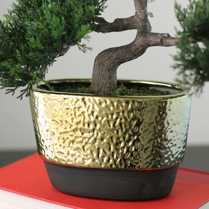 Northlight 10" Unlit Artificial Potted Japanese Bonsai Tree