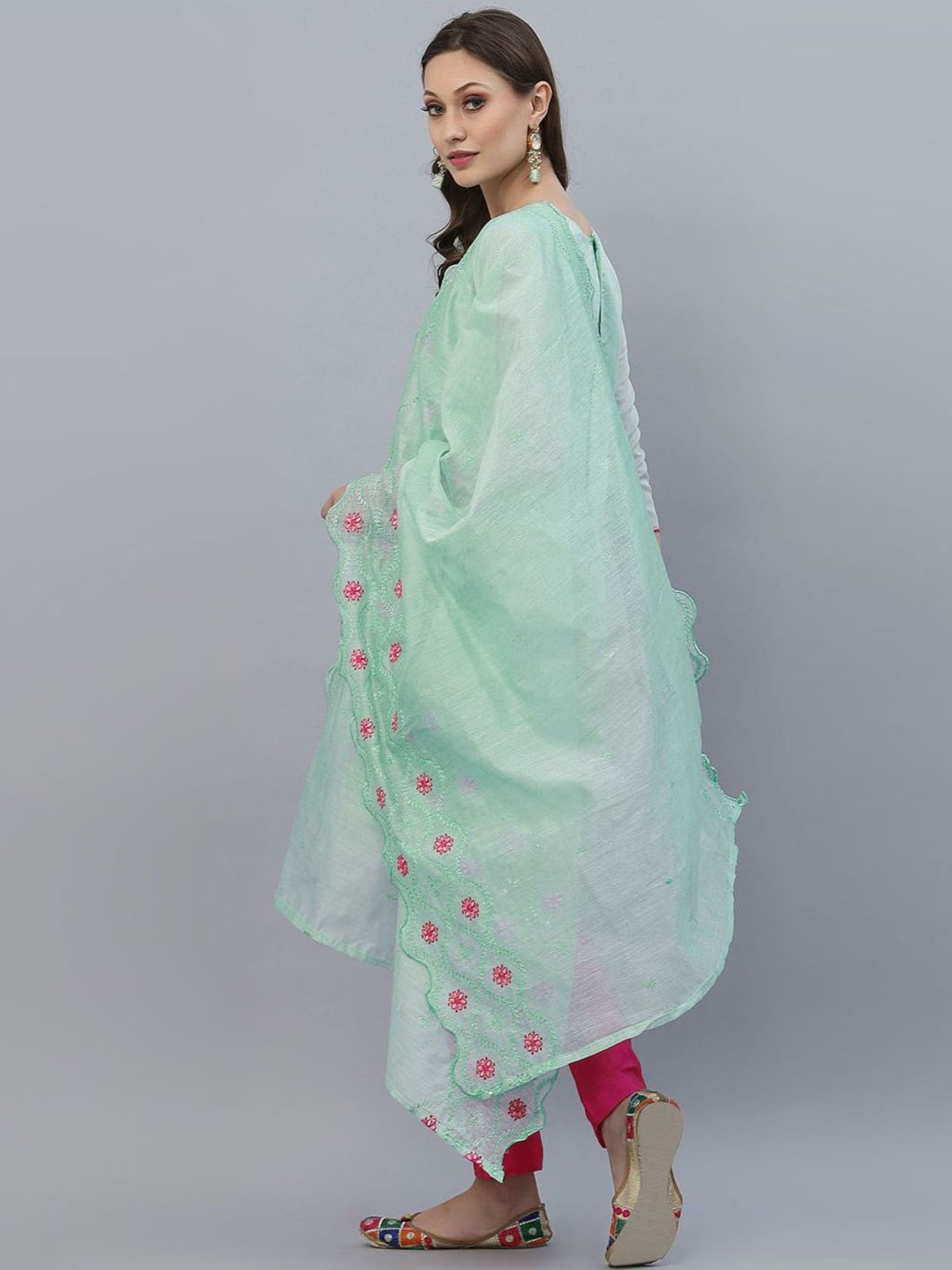 Salwar Studio Red Embroidered Blouse