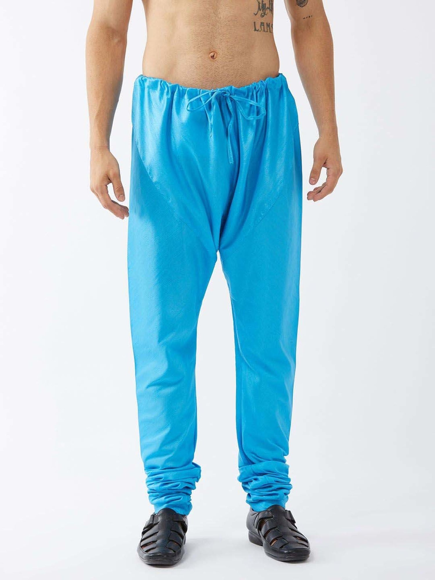 Ramraj ALAMEEN White Cotton Solid Dhotis