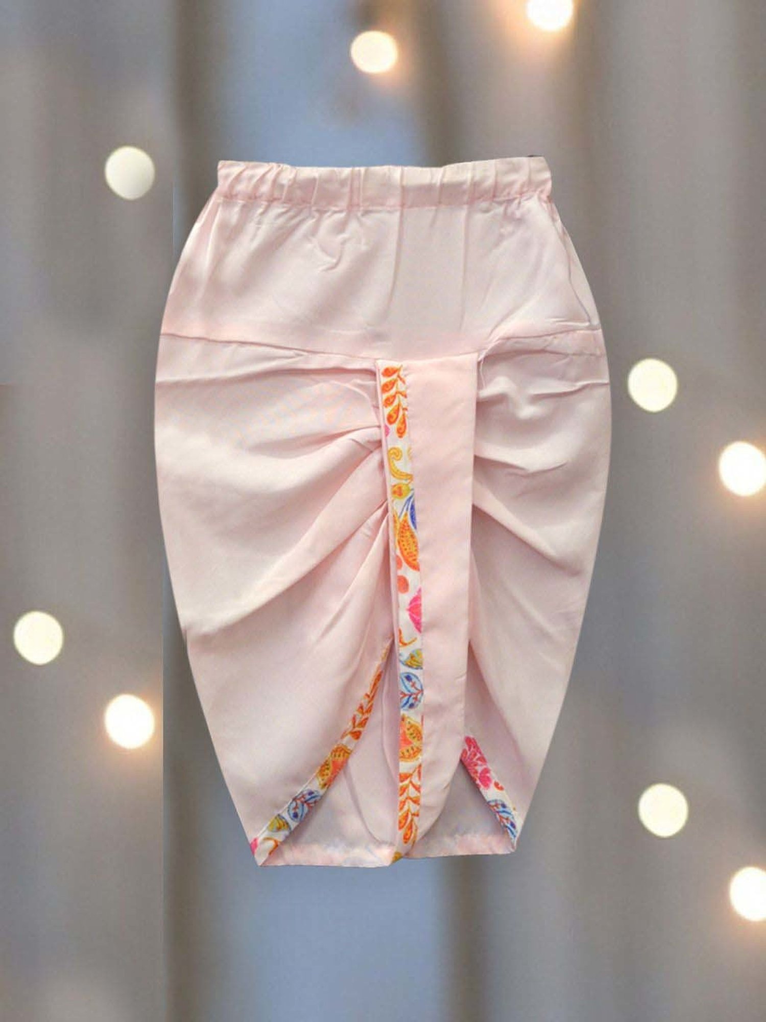 A.T.U.N. Boys Soft Pink Printed Full Sleeves Kurta Set