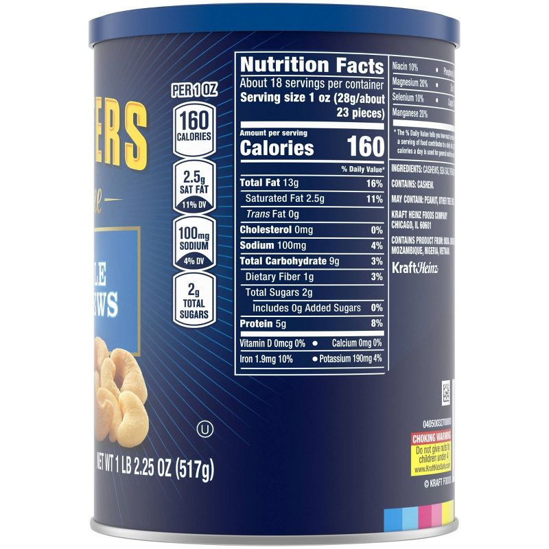 Planters Deluxe Salted Whole Cashews - 18.25oz
