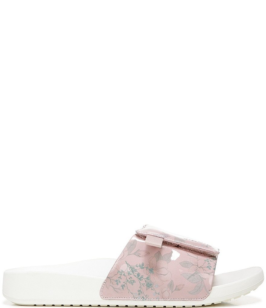 Vionic Keira Floral Print Adjustable Slides