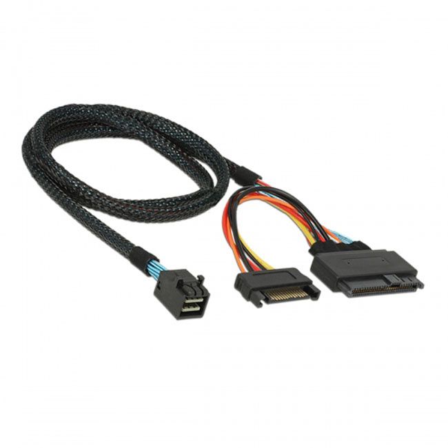 FVH U.2 U2 SFF-8639 NVME PCIe SSD Cable for Mainboard SSD M.2 SFF-8643 Mini SAS HD SF-093-0.5M