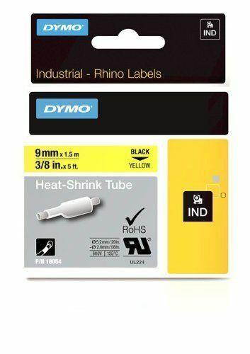 DYMO 18054 RhinoPro Heat Shrink Tube Yellow 3/8" - Authorized Dymo Dealer
